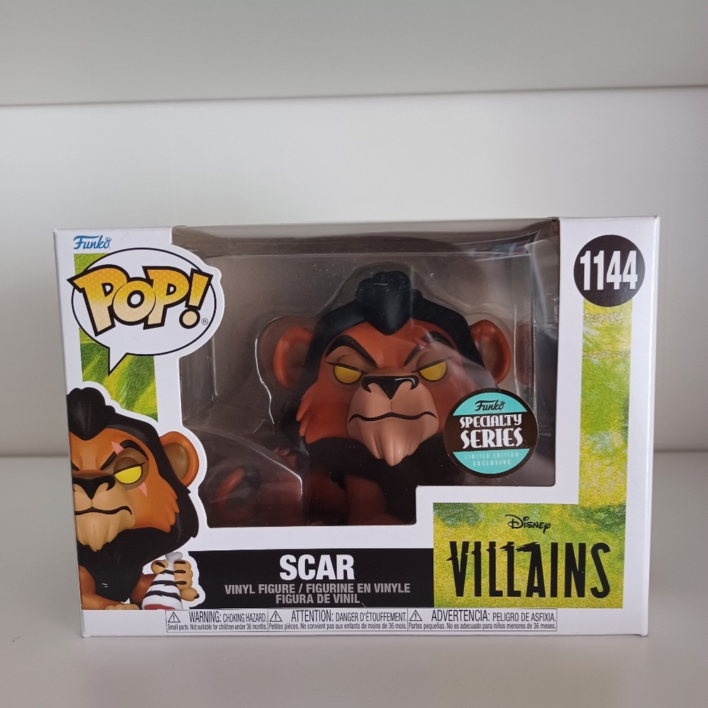 Disney Villains Scar From The Lion King 1144 Specialty Series Funko Pop Toy